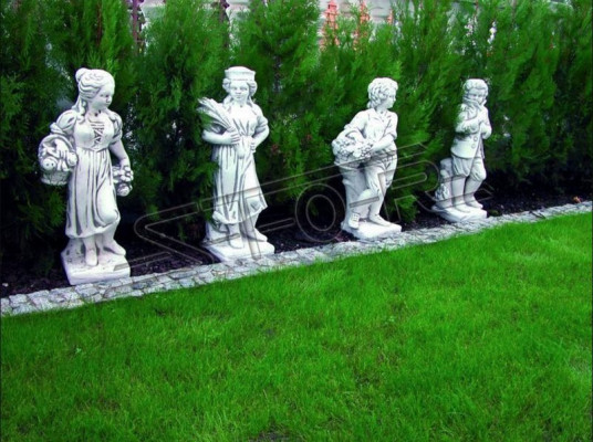 Frau 80cm Skulptur Design Figur Statue Garten Figuren Dekorative Statuen