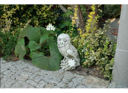 Garten Dekoration Eule Terrasse Stein Figuren Figur Deko Statue