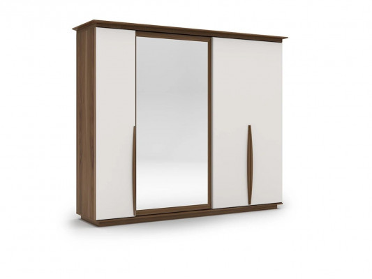 Komplett Schlafzimmer Bett 2x Nachttische Modern Kleiderschrank Bank Neu