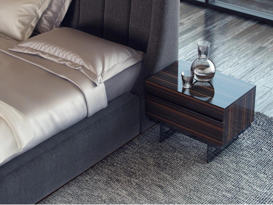 Luxus Modern Set Schlafzimmer Doppel Bett Komplett 2x Nachttische Kommode