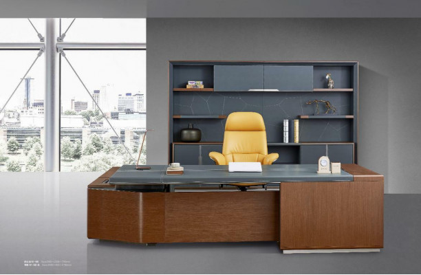 Luxus Schreibtisch Leder Holz Tische Büro Tisch Einrichtung Designer