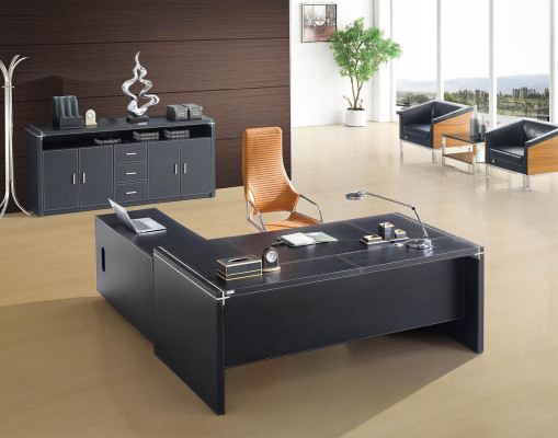 Moderne Büromöbel Ecke Schreibtisch Chef Schreibtisch Kommode 2tlg.