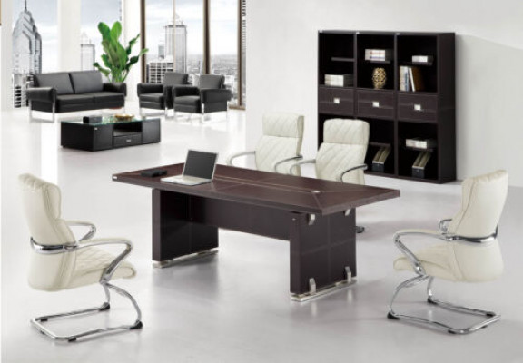 Moderner Büro Konferenztisch Tische Holz Design Möbel Deko Besprechungs