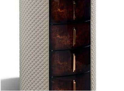 Hochkommode Braune Luxus Schrank Modern Design Möbel Holz Kommoden Wohnzimmer