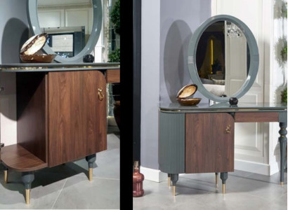 Schlafzimmer Möbel Designs 2tlg Schminktisch Kosmetiktisch Frisiertisch Spiegel