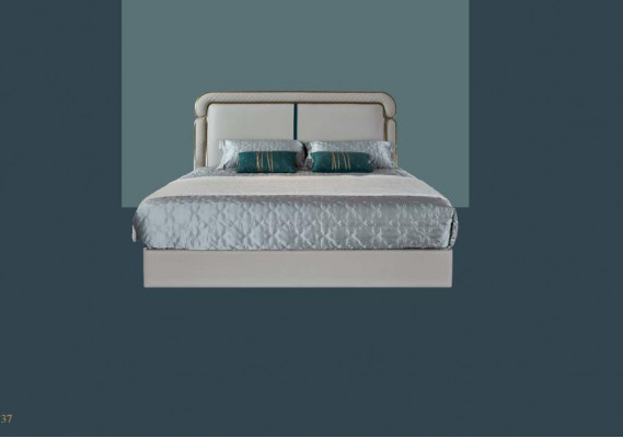Bett 2x Nachttisch Beige Schlafzimmer Modern Design Möbel Holz Luxus