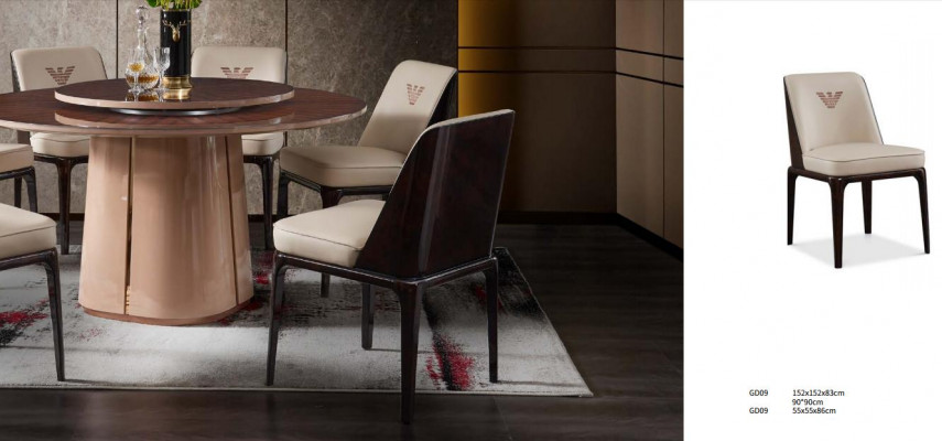 Exquisite Beige Esszimmer Lederstuhl Mit Modernem italienischem Stil