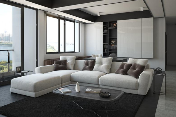 Design Ecksofa L form Couch Polster Textil Sofas Luxus Wohnzimmer