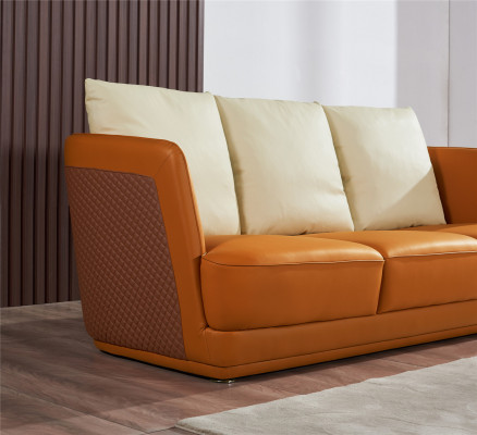 Wohnlandschaft Sofagarnitur 3+2+1 Sitzer Ledersofa Couch Garnitur
