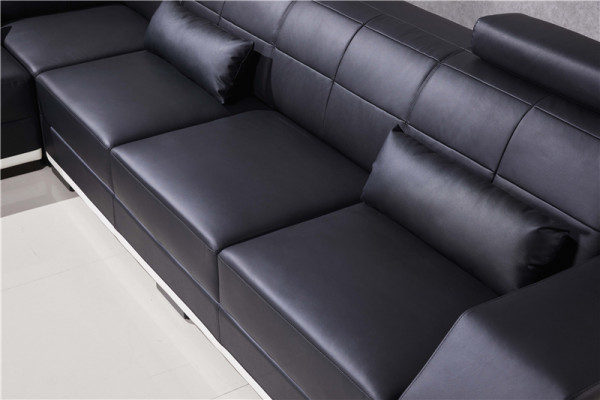 Ecksofa Ledersofa Big L Form Wohnlandschaft Sofa Couch Garnitur