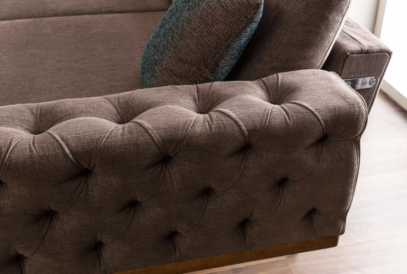 Dreisitzer Sofa 3 Sitzer Stoffsofa Sofas Modern Grau Stoff Couch Neu