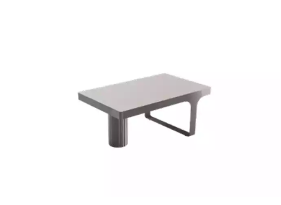 Luxus Couchtisch Büro Designermöbe Tisch Beistelltische Holz Grau