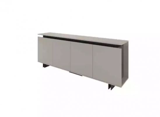 Graue Arbeitszimmermöbel Schreibtisch Sideboard Büromöbel Modern Holz