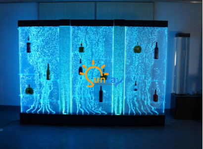 LED Regal Bar Wasser Wand Deko Säule Beleuchtete Wasserwände Bar Theke