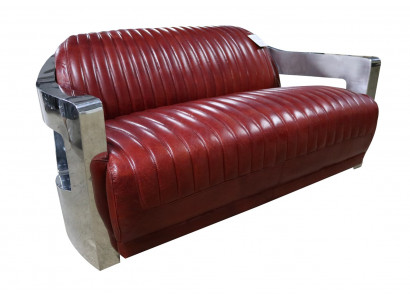 Design Club 2 Sitzer Sofa Ledersofa Dreisitzer Vintage Leder Zweisitzer Couchen