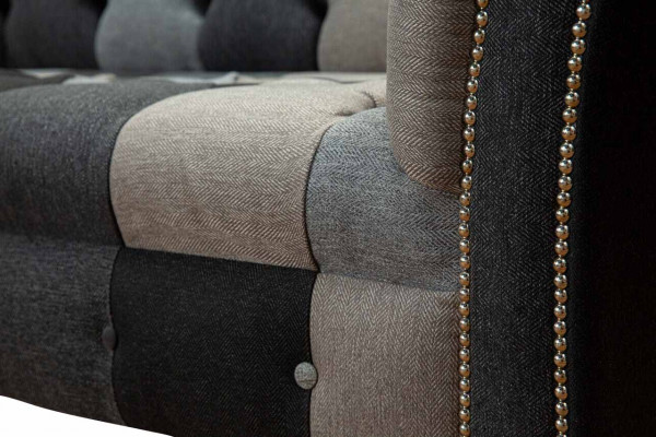 Modern Sofa 3 Sitzer Chesterfield Dreisitzer Wohnzimmer Sofas Luxus Couch Stil