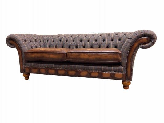 Wohnzimmer Modern Sofa 3 Sitzer Design Stil Möbel Chesterfield Sofas Grau Neu