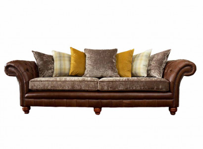 Sofa Couch 3 Sitzer Design Couch Polster Textil Klassisch Dreisitzer Neu