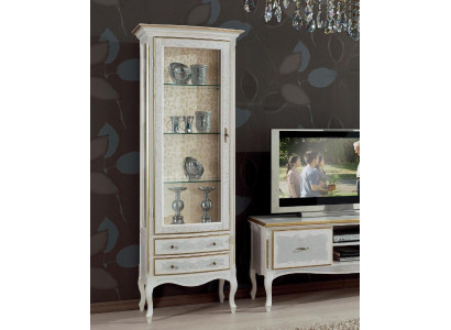 Wohnzimmer rtv Vitrine tv Sideboard Schrank Tisch Vitrinen Holz Möbel Set 3tlg