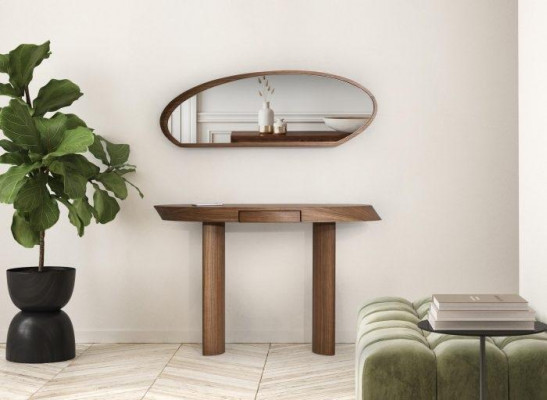 Modern Wohnzimmer Set Besteht aus Holz Konsolentisch und Spiegel 2tlg.