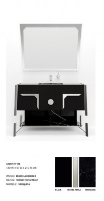 Schwarzer Badezimmerschrank Badezimmermöbel Regal Badezimmerschrank Neu