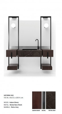 Braun Badezimmer Waschbecken Armaturen Badezimmer Möbel Italien Stil Neu