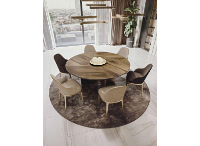 Esszimmer Garnitur Komplettes Set Tisch + 6x Stuhl Design Luxus Möbel Tische Neu