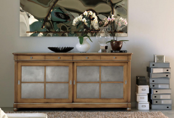 Kommode Anrichte Sideboard Braun Sideboards Massiv Holz Schrank Möbel Kommoden