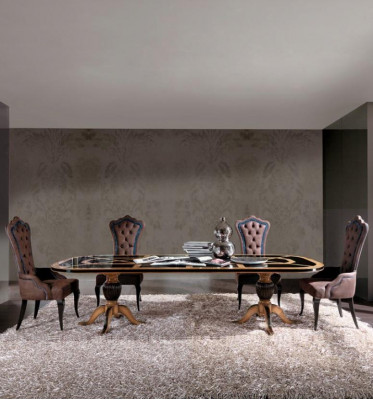 Tisch Luxus Esszimmertisch Esstisch Esszimmer Holz Tische Bizzotto Ess Möbel Neu