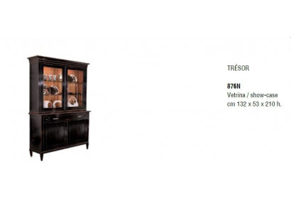 Esszimmer Möbel Massiv Holz Vitrinen Schrank Echtholz Anrichte Vitrine Glas Neu