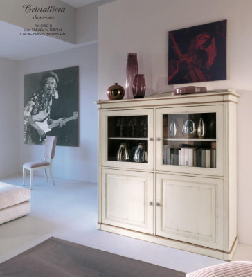 Esszimmer Möbel Massive Holz Vitrinen Schrank Echtholz Anrichte Vitrine Massiv