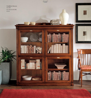 Klassische Anrichte Design Möbel Italienische Braun Vitrine Holz Luxus Schränke