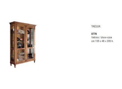 Schrank Braun Holz Design Möbel Vitrine Anrichte Vitrinen Luxus Glas Schränke