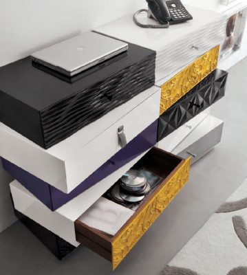 Kommode Schubladen Holz Sideboard Schrank Schränke Massiv Kommode Wohnzimmer