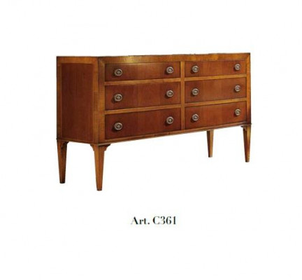 Luxus Set 2tlg. Kommode Spiegel Gruppe Holz Konsole Kommoden Schrank Klassisch