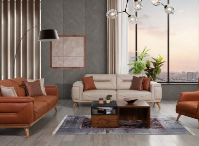 Wohnzimmer Designer Sitzmöbel Sofagarnituren 3-Sitzer Polstersessel 3tlg