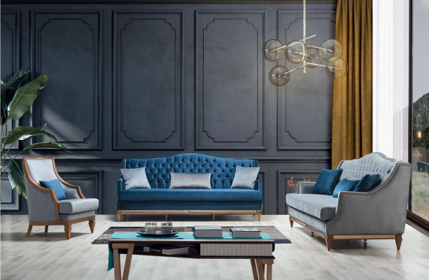 Luxus Möbel Polster Couch Holz Italien Polster Sofa Klassische Couchen