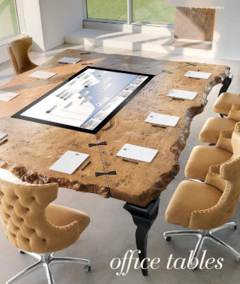 Bürostuhl Holz Chef Sessel Chesterfield Italien Möbel Braun Drehbar Braun Neu