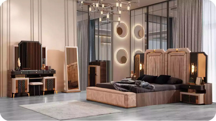 Schminktisch Spiegel Luxus Konsoletisch Schlafzimmer Schmink Schwarz