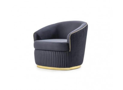 Designer Club Lounge Sessel blau Relax für Wohnzimmer Hotel Luxus Neu