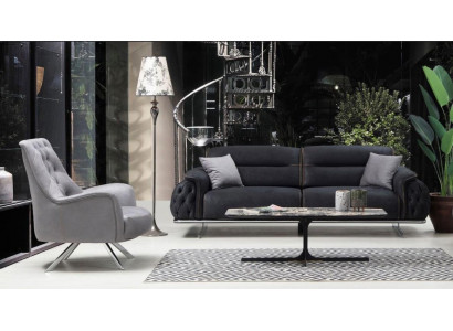 Set Sofagarnitur 3+1 Sitzer Polstergarnitur Luxus 2tlg Wohnzimmer Möbel Sofa
