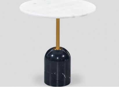 Weiß-Schwarzer Couchtisch Kaffeetisch Designer Wohnzimmer Möbel Tische