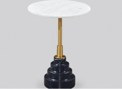 Beistell Tische Wohnzimmer Rund Hochwertig Modern luxus Couchtisch Marmor