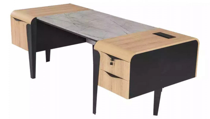 Holzmöbel Arbeitszimmermöbel Komplettes Set Schreibtisch Schränke Möbel