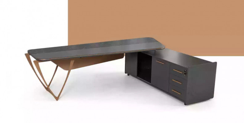 Designer Schreibtisch Büro Einrichtung Luxus Klasse Eckschreibtisch 3tlg