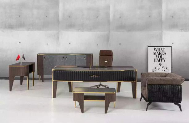 Luxus Schreibtisch Büro Set 4 tlg. Schrank Tisch Schreibtisch Couchtisch 4tlg
