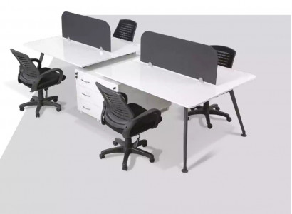 Großer Arbeitsplatz Bürotisch Schreibtische Moderne Büroeinrichtung Stil