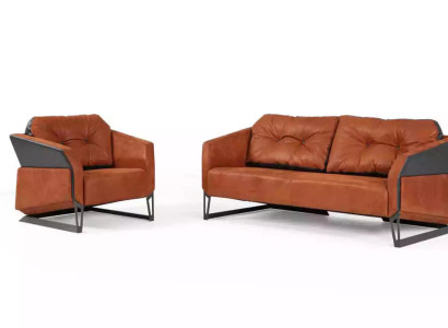 Moderne Sofagarnitur Arbeitszimmermöbel Dreisitzer Büro Sessel Textil