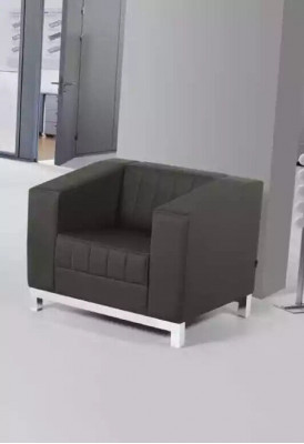 Graue Luxus Sofagarnitur Dreisitzer Sessel Polstermöbel Couch Set 2tlg 