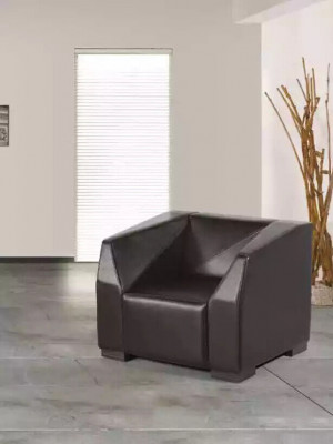 Schwarze Arbeitszimmermöbel Sofagarnitur Dreisitzer Luxus Sessel 2tlg